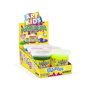 KIMELEKA SLIME FILHOTES CAIXA COM 6 POTES DE 180G CADA