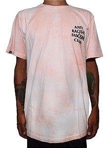Camiseta Chronic 420 Anti Racism Fascism Club Tie Dye Rosa