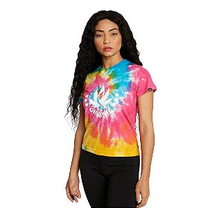 Camiseta Feminina Chronic Ganja Gilrs Tie Dye 420 Original