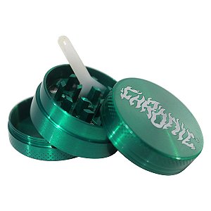 Dichavador Triturador Chronic 420 Metal 3 partes 4cm Verde