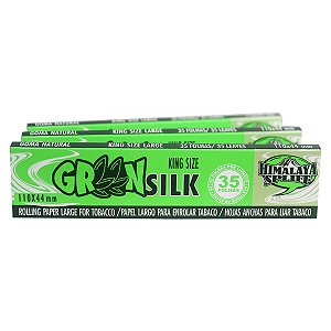 Seda Papel Verde Himalaya Spliff Green King Size 3 Livretos