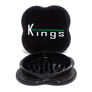 Dichavador de Policarbonato Kings Grande Triturador Preto