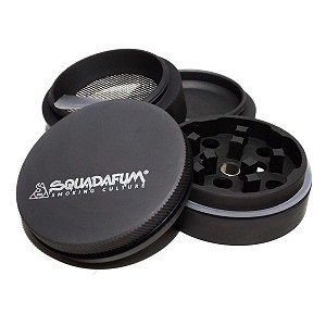 Dichavador Squada High Grinder Alumínio 4 partes 4cm Cinza