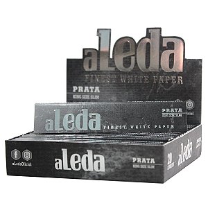 Caixa de Seda aLeda King Size Prata c/ 20 Livretos