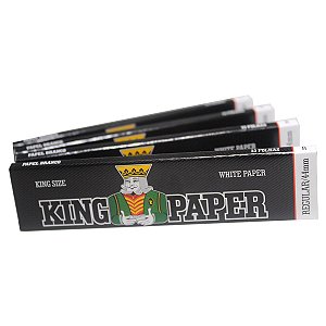 Seda King Paper Branca King Size Regular 33 Folhas - 4 Livretos
