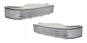 Par de Lanterna Dianteira Pisca Cristal F1000 e F4000 1996 1997 1998