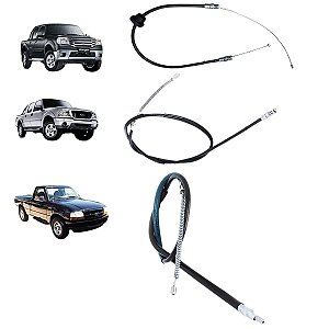 Kit Cabo De Freio Ranger 1998 1999 2000 2001 Traseiro 3/pçs