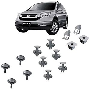 Kit Grampo Presilha Fixador Para-choque Dianteiro CRV 2007 2008 2009 2010 2011