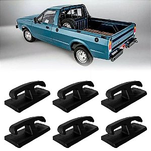 Kit com 6 Ganchos Da Caçamba Pampa e F1000 1992 a 1998