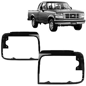 Moldura do Farol F1000 F4000 1996 a 1998 Preta / Cinza