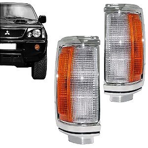 Lanterna Pisca Aro Cromado L200 1993 a 2006