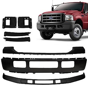 Parachoque Dianteiro Preto F250 F350 E F4000 2006 A 2015 Completo