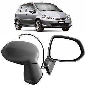 Retrovisor Externo Elétrico Honda Fit 2003 a 2008 - Sem Pisca
