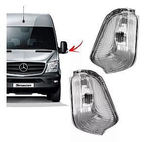 Par de Pisca do Retrovisor Mercedes Sprinter 2012 a 2017