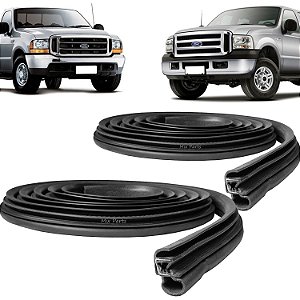Par de Borracha de Vedação da Porta Ford F250 F350 F4000 1999 2000 07 Até 2018