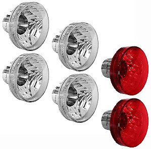 Kit de 6 Lanterna L200  Pisca Cristal e Vermelha de Freio Original