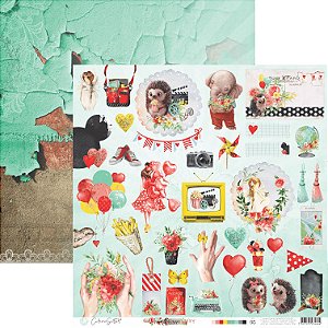 Kit Papéis Scrapbook Coleção Happy - Carina Sartor