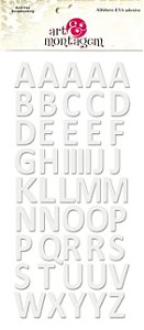Adesivo Alfabeto em EVA Art e Montagem Branco EVA018-3