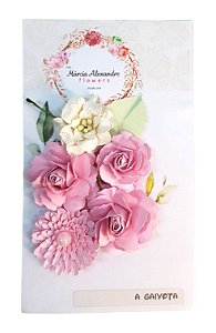 Flores de Papel Artesanal e Perfumadas Márcia Alexandre Licor de Rosas 0727