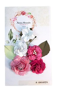 Flores de Papel Artesanal e Perfumadas Márcia Alexandre Morango com Chantilly 0730