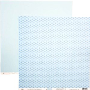 Folha Scrapbook Coroas Azul Principe Pequenino 7303 OK Scrapbook