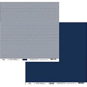 Folha Scrapbook Zigue Zague Azul Marinho Chevron 5090 OK Scrapbook