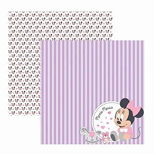 Folha Scrapbook Dupla Face Disney Toke e Crie Baby Minnie 2 Paisagem - 19321