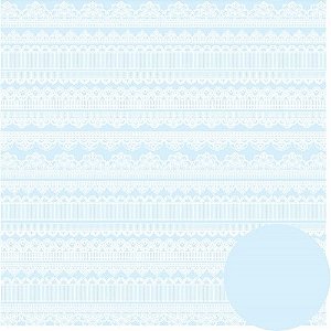 Papel Scrapbook Floral Chic Rendas 0181100 Oficina do Papel