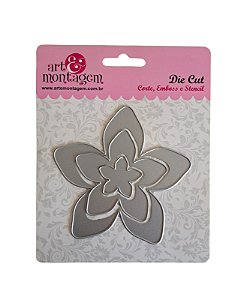 Faca para Corte ART E MONTAGEM - Flor 5 Pétalas - FAC116