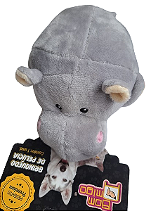 Brinquedo Mordedor Pelúcia Sonoro Para Cachorro Bom Amigo Hipopotamo BW15005