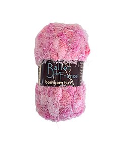 Novelo de Lã - Fio Bombom Fluffy Ballet de France Rosa 0858