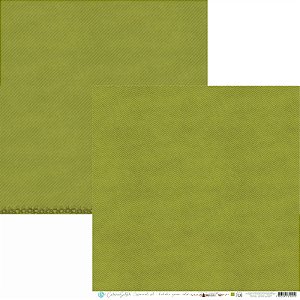 Folha Scrapbook Carina Sartor - Coleção Hohoho Base 16 Verde