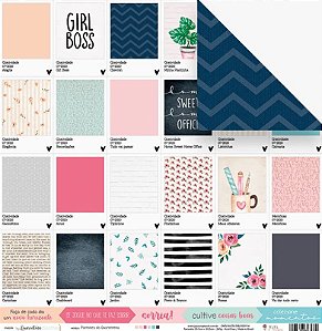 Folha Scrapbook Juju Coleção Quarentena Criativa Pantones da Quarentena