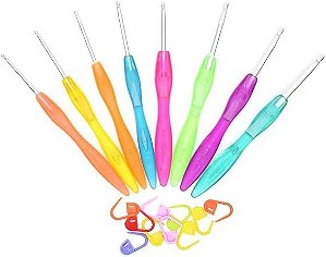 Kit Agulha Croche com 10 Marcadores LMCH066