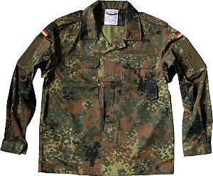 Gandola (Feldbluse) Flecktarn Exército Alemão Original Militar
