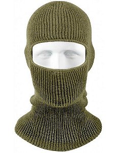 Balaclava Verde Oliva em Lã