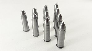 Snap Caps Munição de Manejo em Metal para Revolver .38 - Pacote com 10 unidades