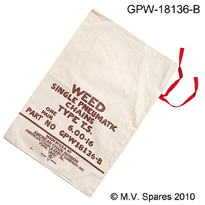 BOLSA EM ALGODÃO P/ CORRENTE DE PNEUS DO VEÍCULO - GPW-18136-B BAG - WEED CHAIN BAG