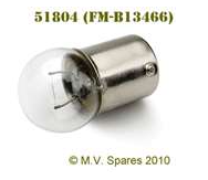 LÂMPADA DE REPOSIÇÃO PARA O TORPEDINHO DIANTEIRO 51804 (FM-B13466) - MARKER LIGHT REPLACEMENT BULB