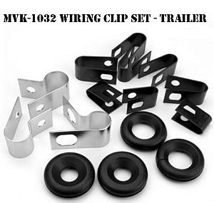 KIT DE FIXADORES DE FIACAO ELETRICA DO REBOQUE - CLIP SET WIRING TRAILER