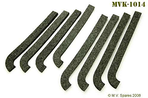 JOGO DE FELTRO DE VEDACAO DA CAIXA DE FERRAMENTAS TRASEIRA FORD GPW (PAR) - LOCK - TOOL BOX SEAL SETS - GPW