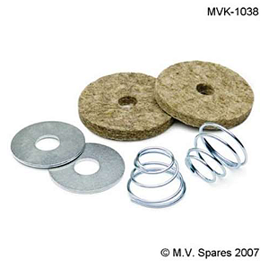 JOGO DE MOLAS, ARRUELAS E FELTRO DOS PEDAIS WILLYS MB E FORD GPW (PAR) - PEDAL DRAFT PAD SET - MB