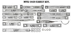 KIT DE STRAPS DE ATERRAMENTO E SUPRESSÃO DE RADIO EARLY MODEL - EARLY RADIO SUPPRESSION GROUND STRAP KIT