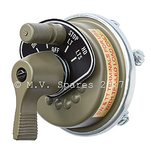 CHAVE DE LUZ DO PAINEL MODELO ROTARY (WILLYS MB LATE MODEL) - SWITCH - ROTARY LIGHT - LATE MODEL