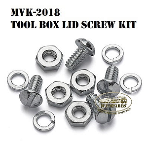 JOGO DE PARAFUSOS DA TAMPA DA CAIXA DE FERRAMENTAS TRASEIRA - TOOL BOX LID SCREW KIT