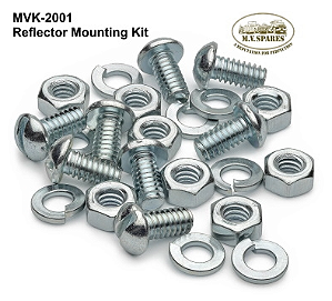 JOGO DE PARAFUSOS, ARRUELAS E PORCAS DE FIXACAO DOS REFLETORES (8 UNIDADES) - REFLECTOR - MOUNTING KIT MVK-2001