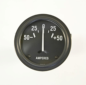 RELOGIO AMPERÍMETRO 50 AMPERES JEEP MB GPW - AMMETER 50AMP