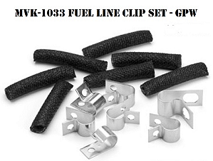 KIT DE CLIPS PARA LINHA DE COMBUSTIVEL FORD GPW - CLIP SET - FUEL LINE - GPW