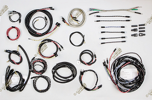 CHICOTE ELETRICO EM TECIDO COMPLETO JEEP WILLYS MB EARLY MODEL COM DUPLA LUZ DE FREIO - A-2000A-D