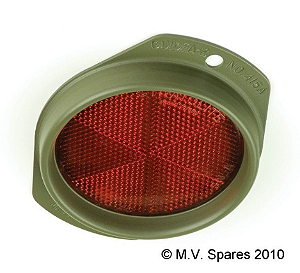 REFLETOR VERMELHO OVAL LATERAL E TRASEIRO MODELO CORCORAN BROWN A-1306-CB - REFLECTOR - CORCORAN BROWN